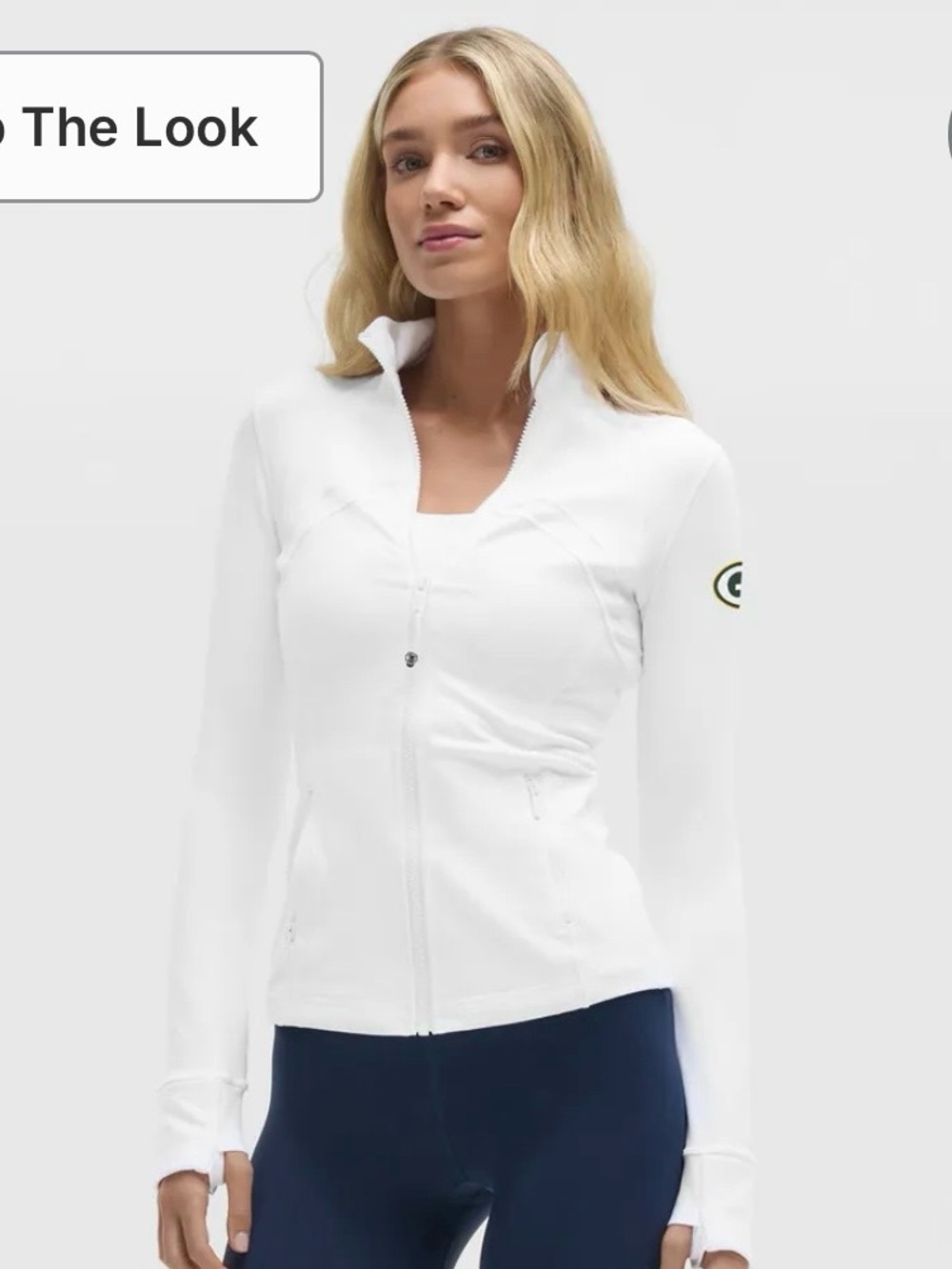 lululemon Greenbay Packer’s White Define Full-Zip Size 4